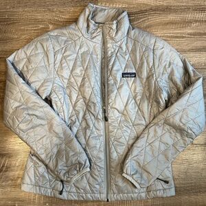 Patagonia women’s nano puff jacket platinum size small lightweight insulated